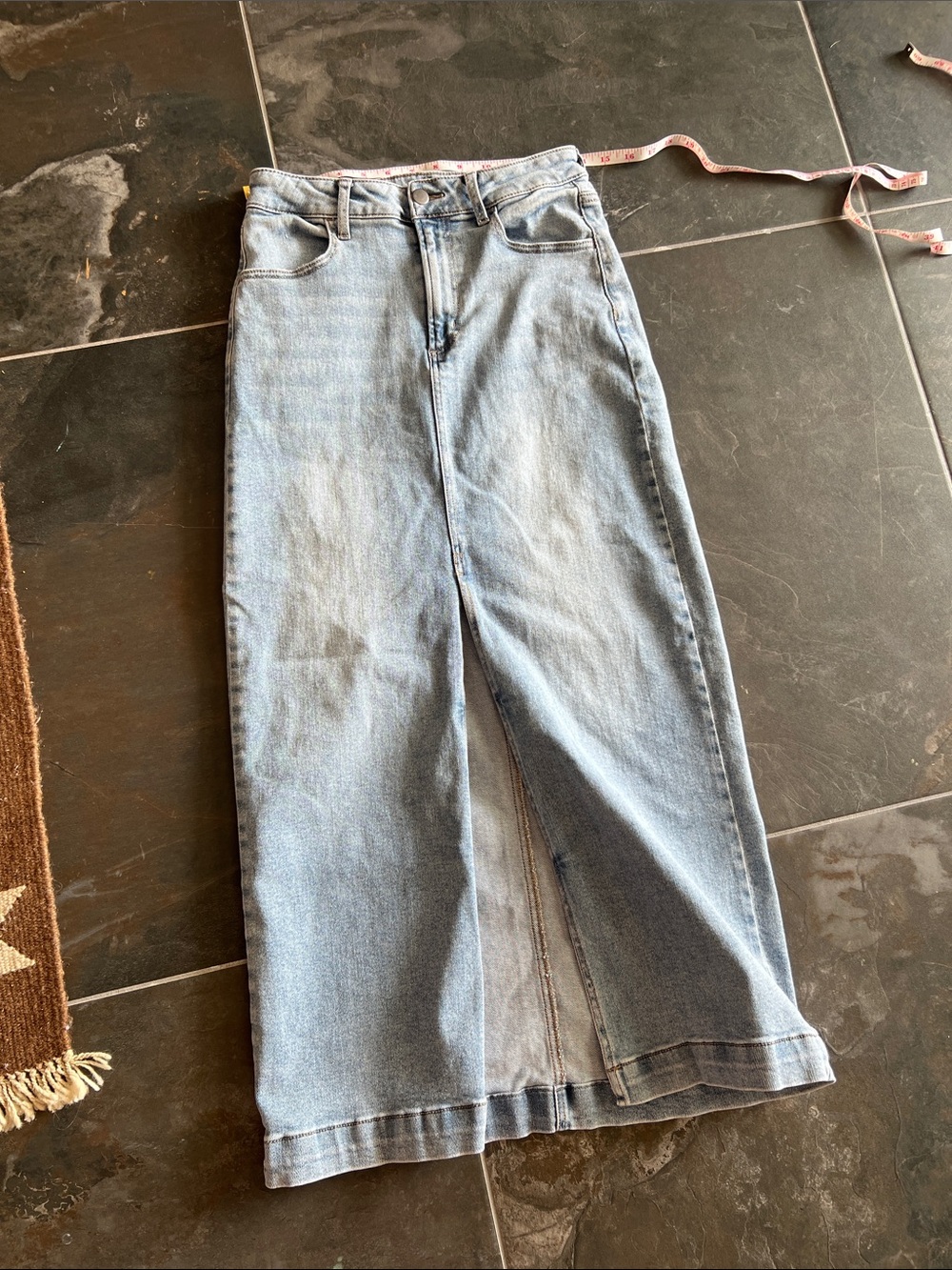 Light Blue Women’s Denim Maxi Skirt Jeans